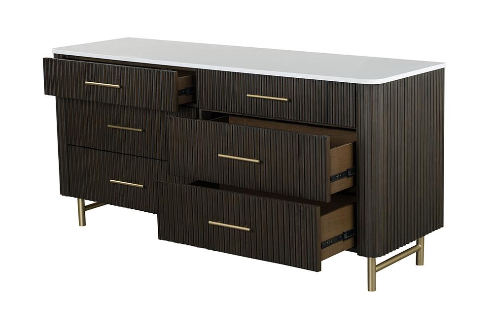 ACME Furniture - Clayten Dresser - Marble Top & Espreeso Finish - BD04095 view 4