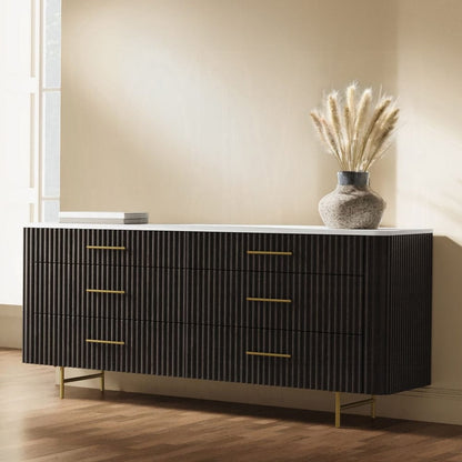 ACME Furniture - Clayten Dresser - Marble Top & Espreeso Finish - BD04095 view 5