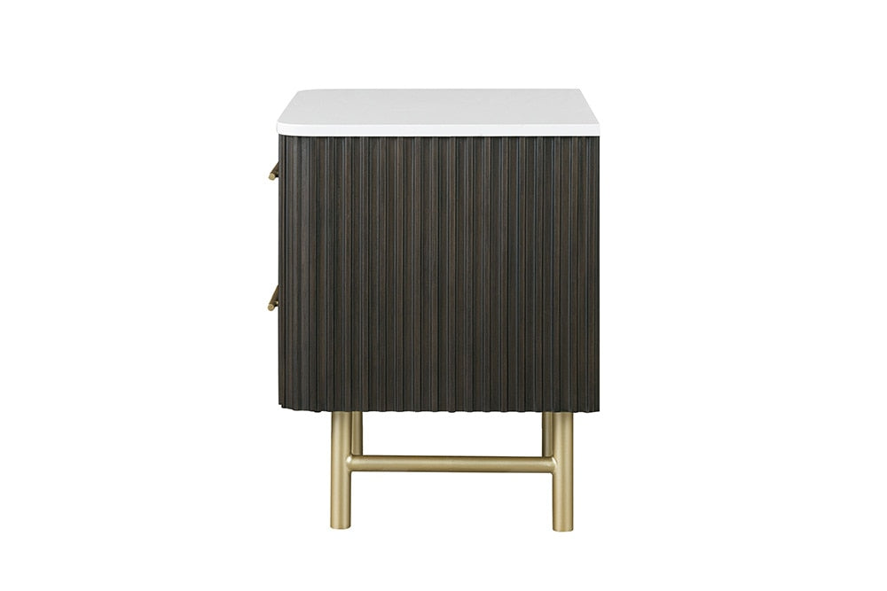 ACME Furniture - Clayten Nighstand - Marble Top & Espreeso Finish - BD04093 view 3
