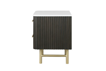 ACME Furniture - Clayten Nighstand - Marble Top & Espreeso Finish - BD04093 view 3
