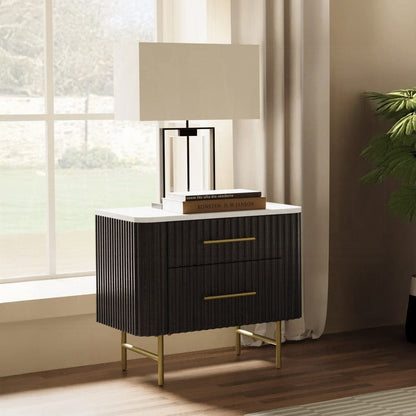 ACME Furniture - Clayten Nighstand - Marble Top & Espreeso Finish - BD04093 view 7