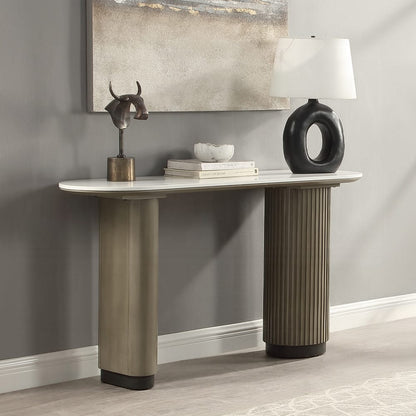 ACME Furniture - Clayten - Sofa Table w/Engineering Top - Engineering Top & Light Oak - LV06197 view 4
