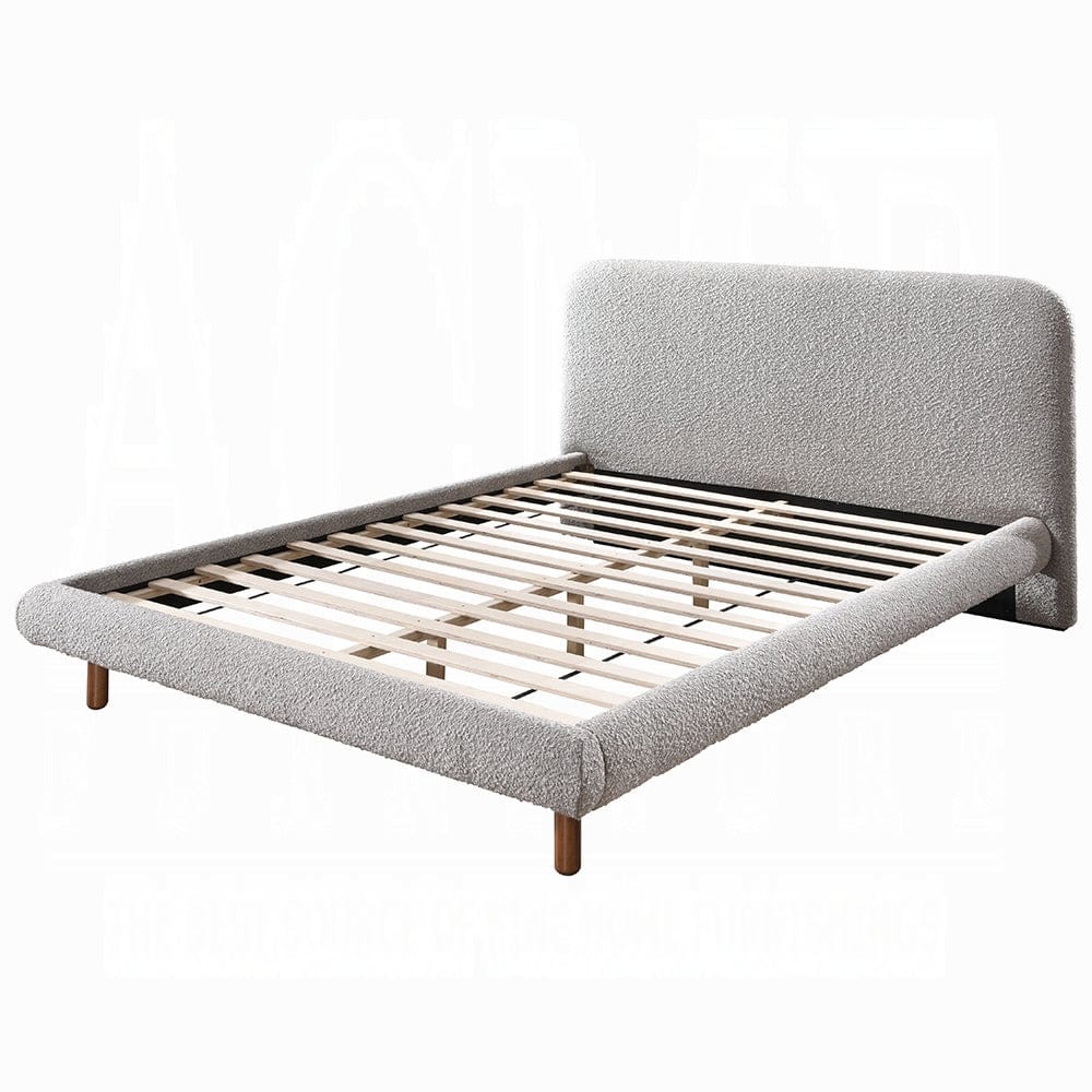 ACME Furniture - Cleo Eastern King Bed - Gray Boucle - BD02471EK view 1