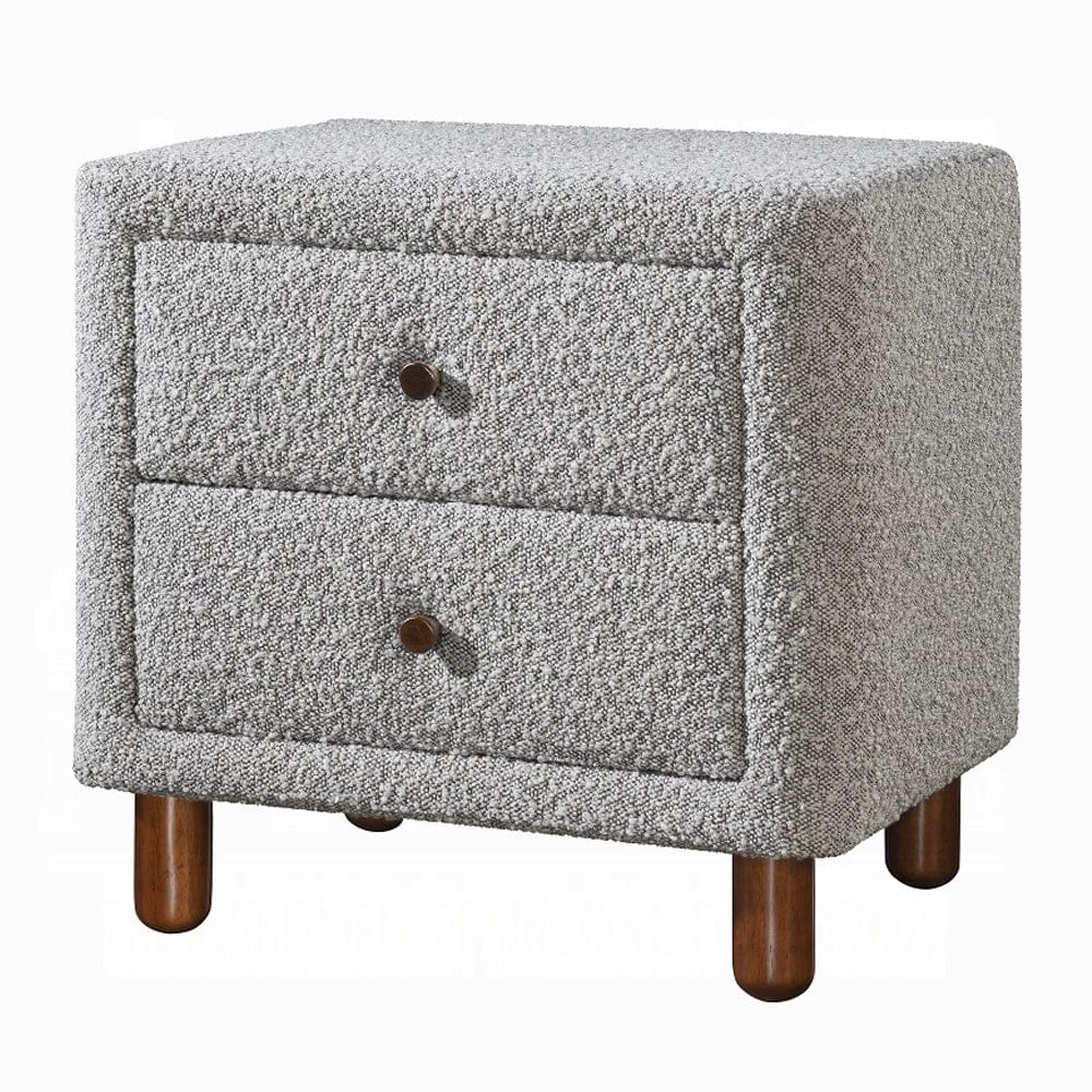 ACME Furniture - Cleo Nightstand - Gray Boucle - BD02473 view 1