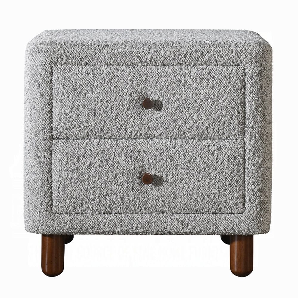 ACME Furniture - Cleo Nightstand - Gray Boucle - BD02473 view 2