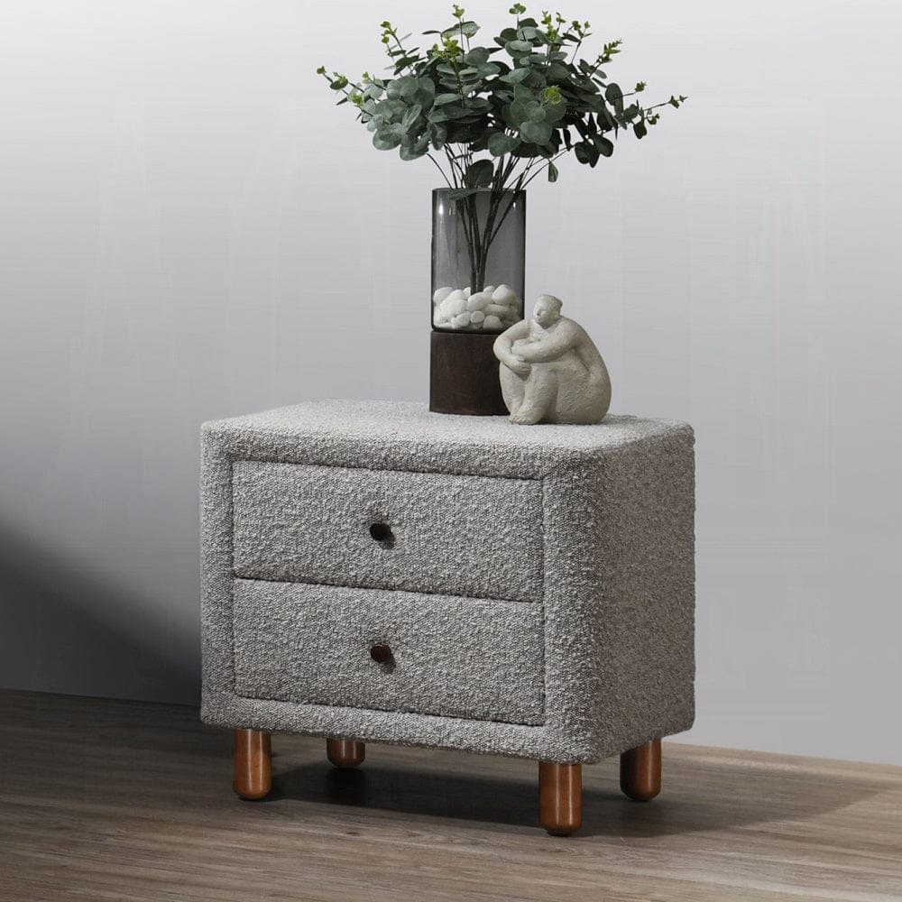 ACME Furniture - Cleo Nightstand - Gray Boucle - BD02473 view 5