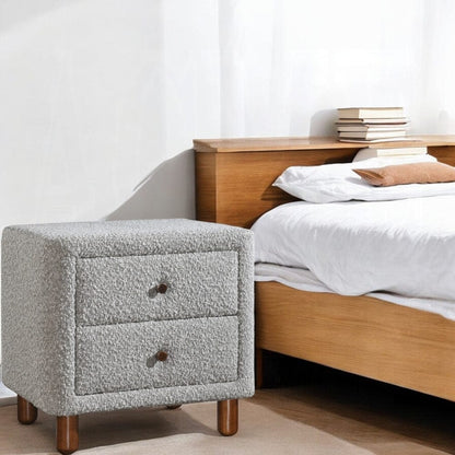 ACME Furniture - Cleo Nightstand - Gray Boucle - BD02473 view 6
