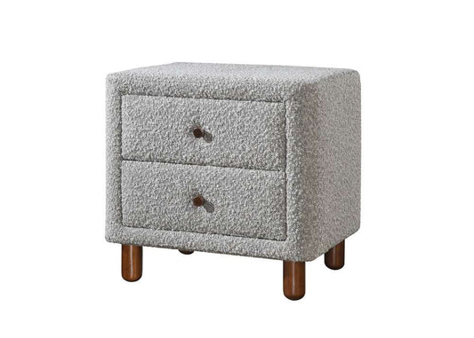 ACME Furniture - Cleo Nightstand - Gray Boucle - BD02473 veiw 1