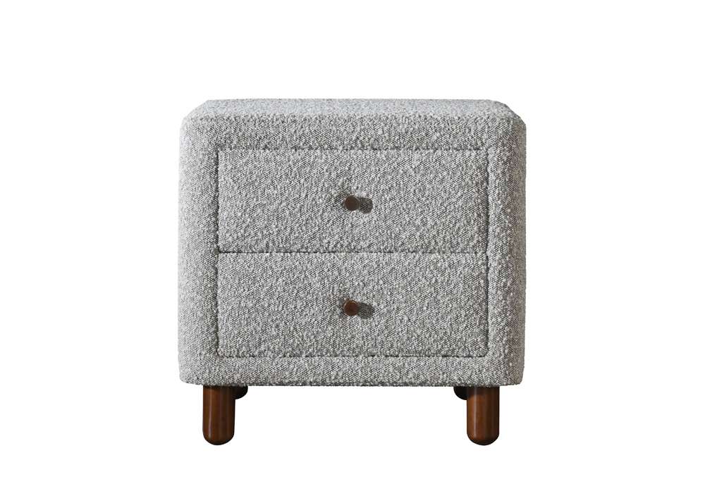 ACME Furniture - Cleo Nightstand - Gray Boucle - BD02473 veiw 2