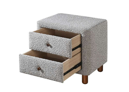 ACME Furniture - Cleo Nightstand - Gray Boucle - BD02473 veiw 4