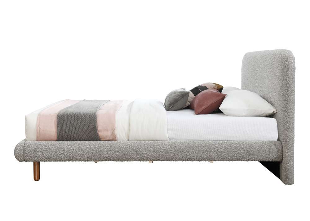 ACME Furniture - Cleo Queen Bed - Gray Boucle - BD02472Q view 3