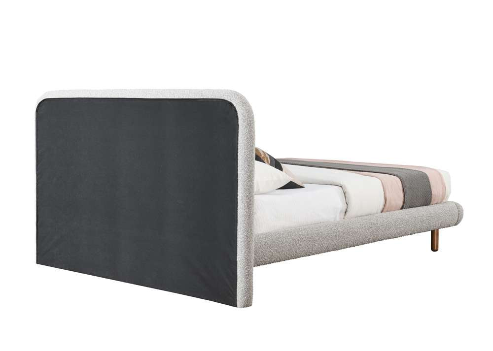 ACME Furniture - Cleo Queen Bed - Gray Boucle - BD02472Q view 4