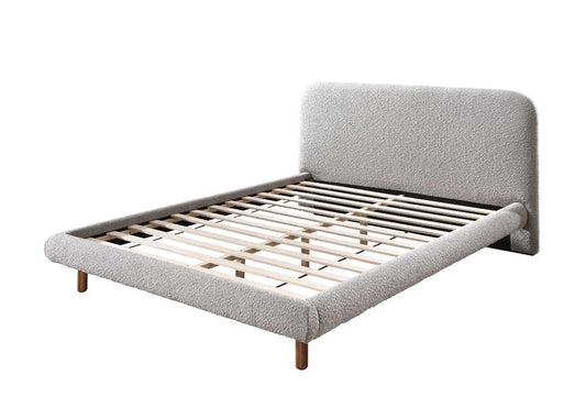 ACME Furniture - Cleo Queen Bed - Gray Boucle - BD02472Q veiw 1