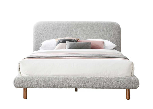 ACME Furniture - Cleo Queen Bed - Gray Boucle - BD02472Q veiw 2