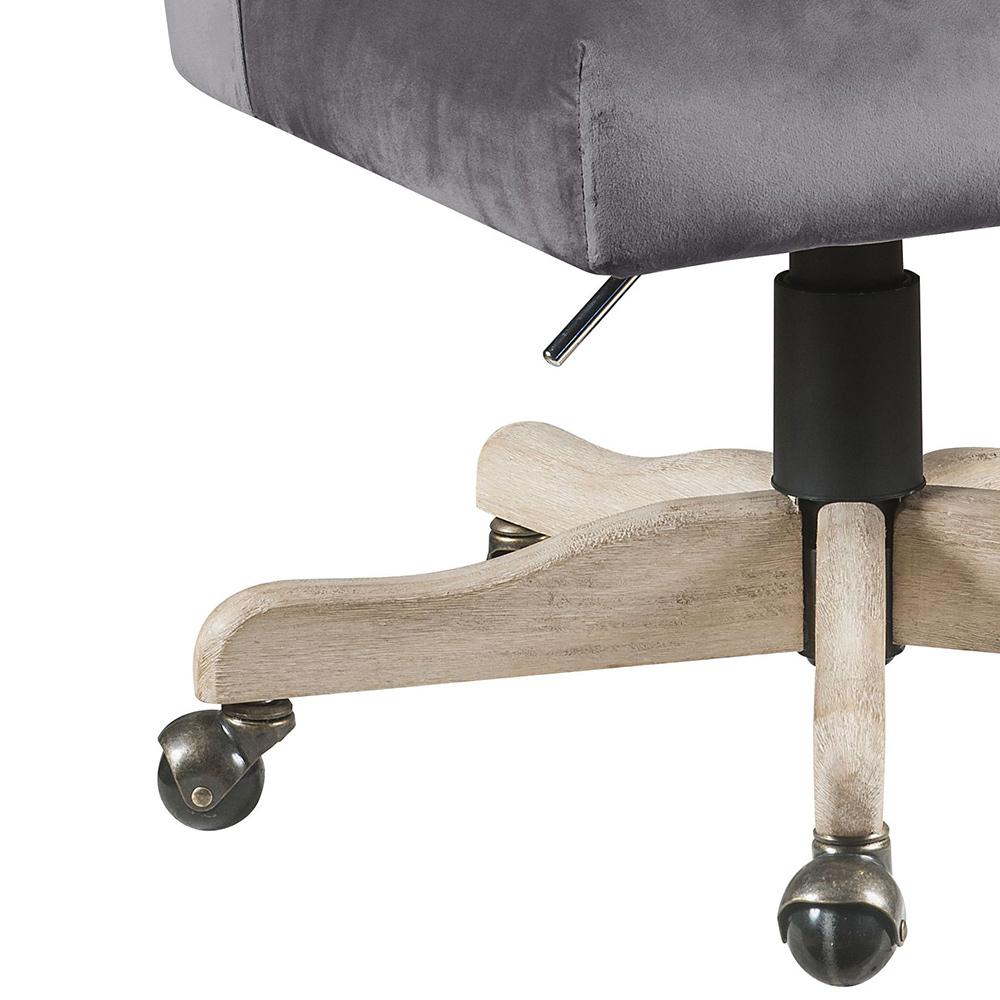 ACME Furniture - Cliasca Office Chair - Gray Velvet - 93073 veiw 3