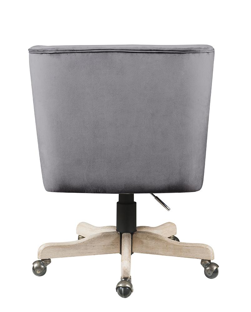 ACME Furniture - Cliasca Office Chair - Gray Velvet - 93073 veiw 5