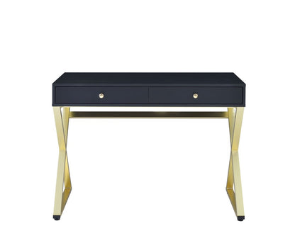 ACME Furniture - Coleen  - Vanity Desk - Black & Brass Finish - AC00844 view 2