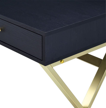 ACME Furniture - Coleen  - Vanity Desk - Black & Brass Finish - AC00844 view 6