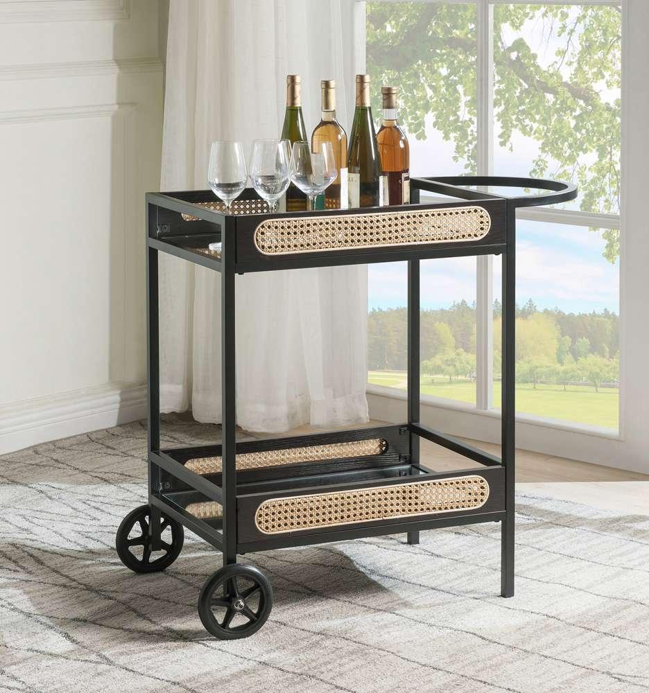 ACME Furniture - Colson Serving Cart - Black  - AC01082 veiw 1