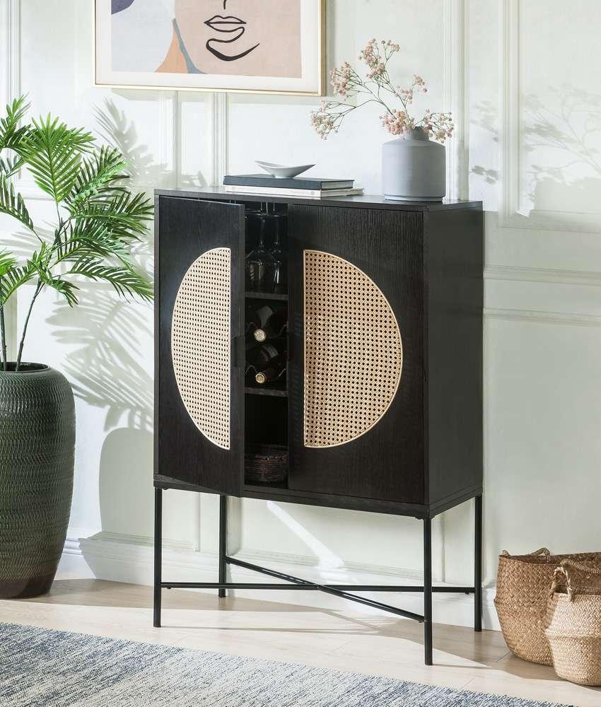 ACME Furniture - Colson Wine Cabinet - Black  - AC01081 veiw 1