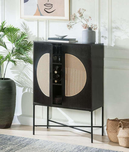 ACME Furniture - Colson Wine Cabinet - Black  - AC01081 veiw 1