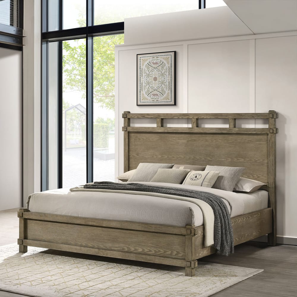 ACME Furniture - Colton - EK Bed - Antique White Oak  - BD05291EK view 5