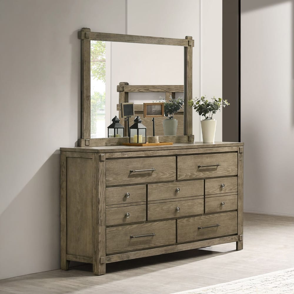 ACME Furniture - Colton - Mirror - Antique White Oak  - BD05294 view 3
