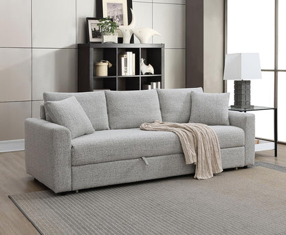 ACME Furniture - Connie Sofa w/Sleeper - Beige Boucle - LV03880 view 7