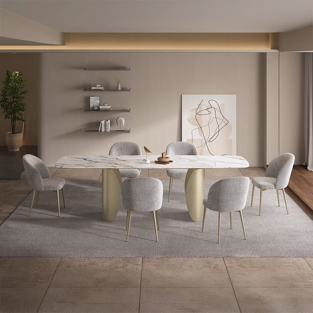 ACME Furniture - Cora Dining Table - Ceramic Top & Golden Champange Finish - DN04295 view 8