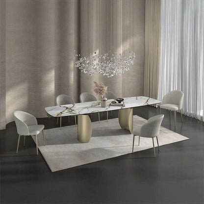 ACME Furniture - Cora Dining Table - Ceramic Top & Golden Champange Finish - DN04295 view 9
