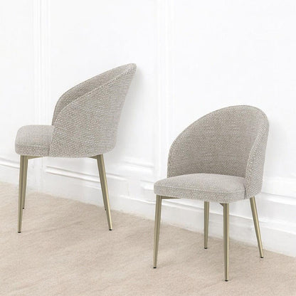 ACME Furniture - Cora Side Chair (Set of 2) - Champange Fabric - DN04296 view 6