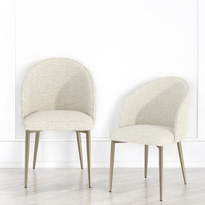 ACME Furniture - Cora Side Chair (Set of 2) - White Fabric - DN04297 view 5