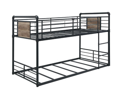 ACME Furniture - Cordelia Bunk Bed (T/T) - Antique Oak, Sandy Black & Dark Bronze Hand-Brushed Finish - 38285 veiw 1