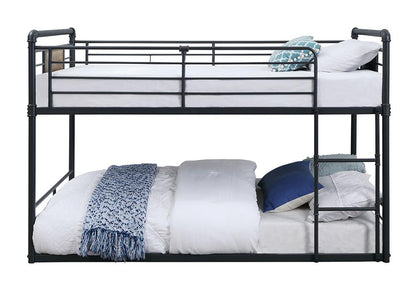 ACME Furniture - Cordelia Bunk Bed (T/T) - Antique Oak, Sandy Black & Dark Bronze Hand-Brushed Finish - 38285 veiw 2