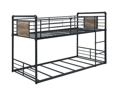 ACME Furniture - Cordelia Bunk Bed (T/T) - Antique Oak, Sandy Black & Dark Bronze Hand-Brushed Finish - 38285 veiw 4