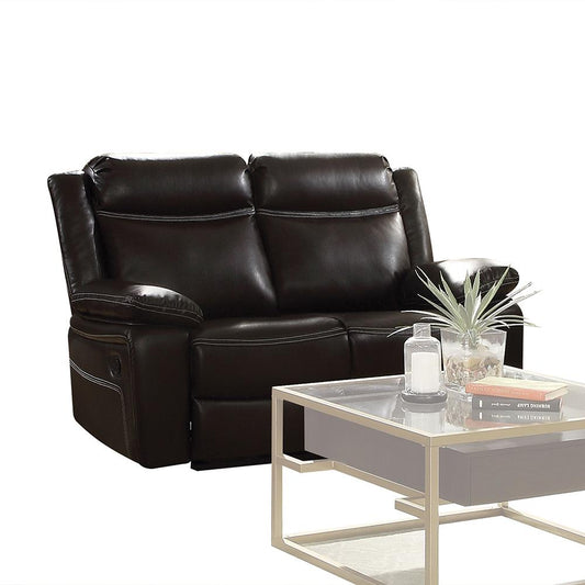 ACME Furniture - Corra Motion Loveseat - Espresso Synthetic Leather - 52051 veiw 1