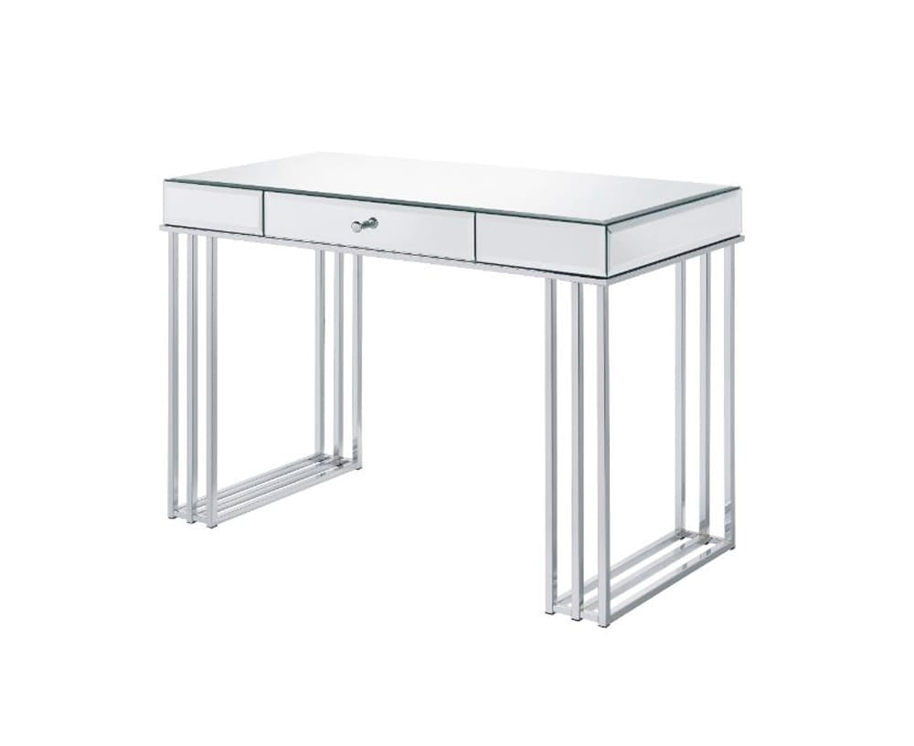 ACME Furniture - Critter - Writing Desk - Mirrored and Chrome Finish - 92979 view 1