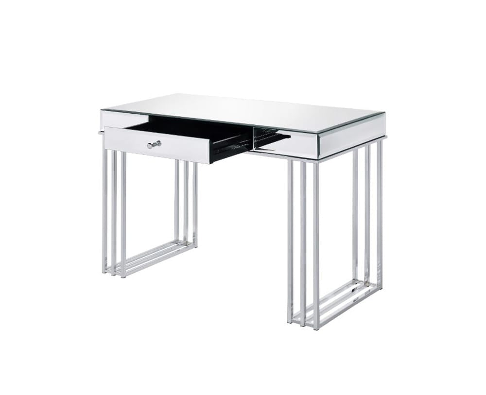ACME Furniture - Critter - Writing Desk - Mirrored and Chrome Finish - 92979 view 2