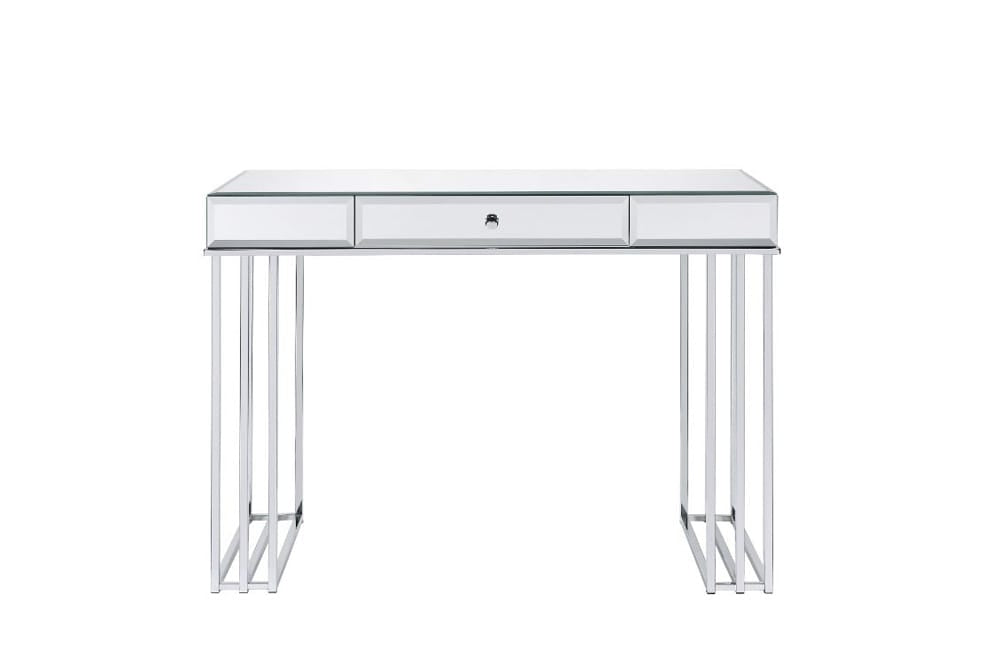 ACME Furniture - Critter - Writing Desk - Mirrored and Chrome Finish - 92979 view 4