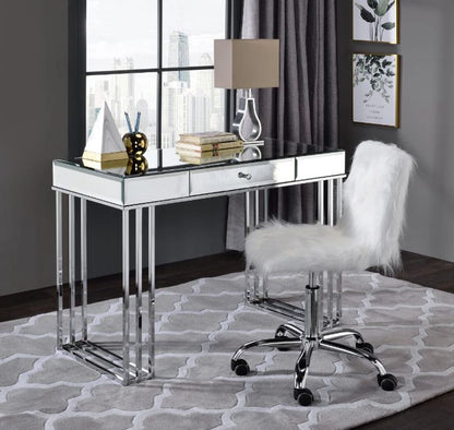 ACME Furniture - Critter - Writing Desk - Mirrored and Chrome Finish - 92979 view 5