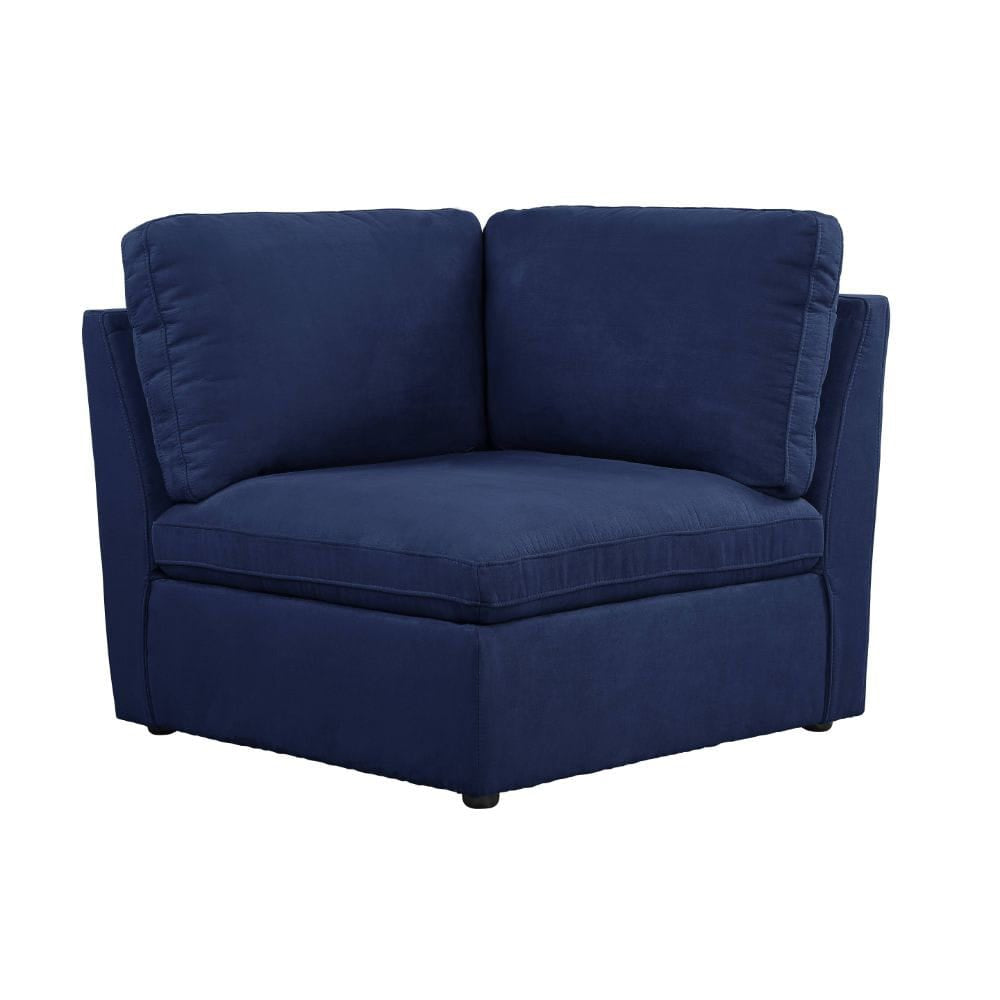 ACME Furniture - Crosby - Modular - Wedge - Blue Fabric - 56036 view 1