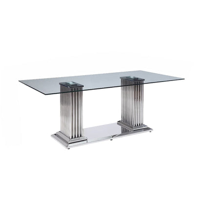 ACME Furniture - Cyrene Dining Table w/Double Pedestal - 62075 view 1