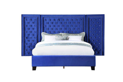 ACME Furniture - Damazy Queen Bed - Blue Velvet - BD00973Q veiw 2