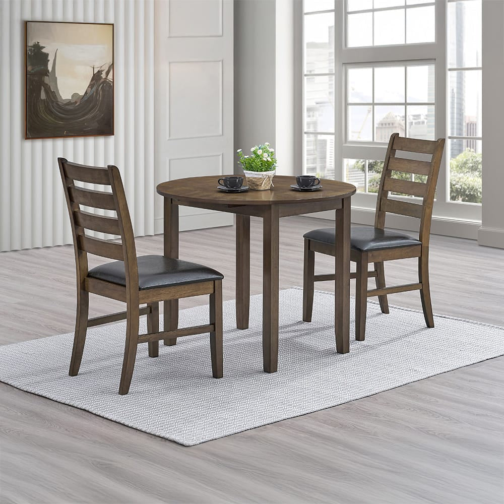 ACME Furniture - Damica - Round Dining Table - Walnut  - DN04030 view 6