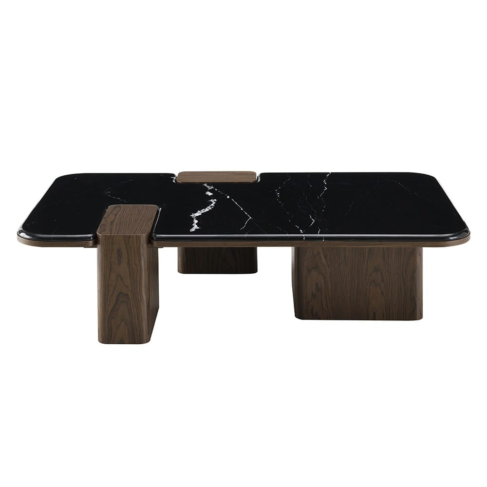 ACME Furniture - Dana - Coffee Table w/Natural Marble  - Natural Marble Top & Dark Walnut - LV04595 view 2