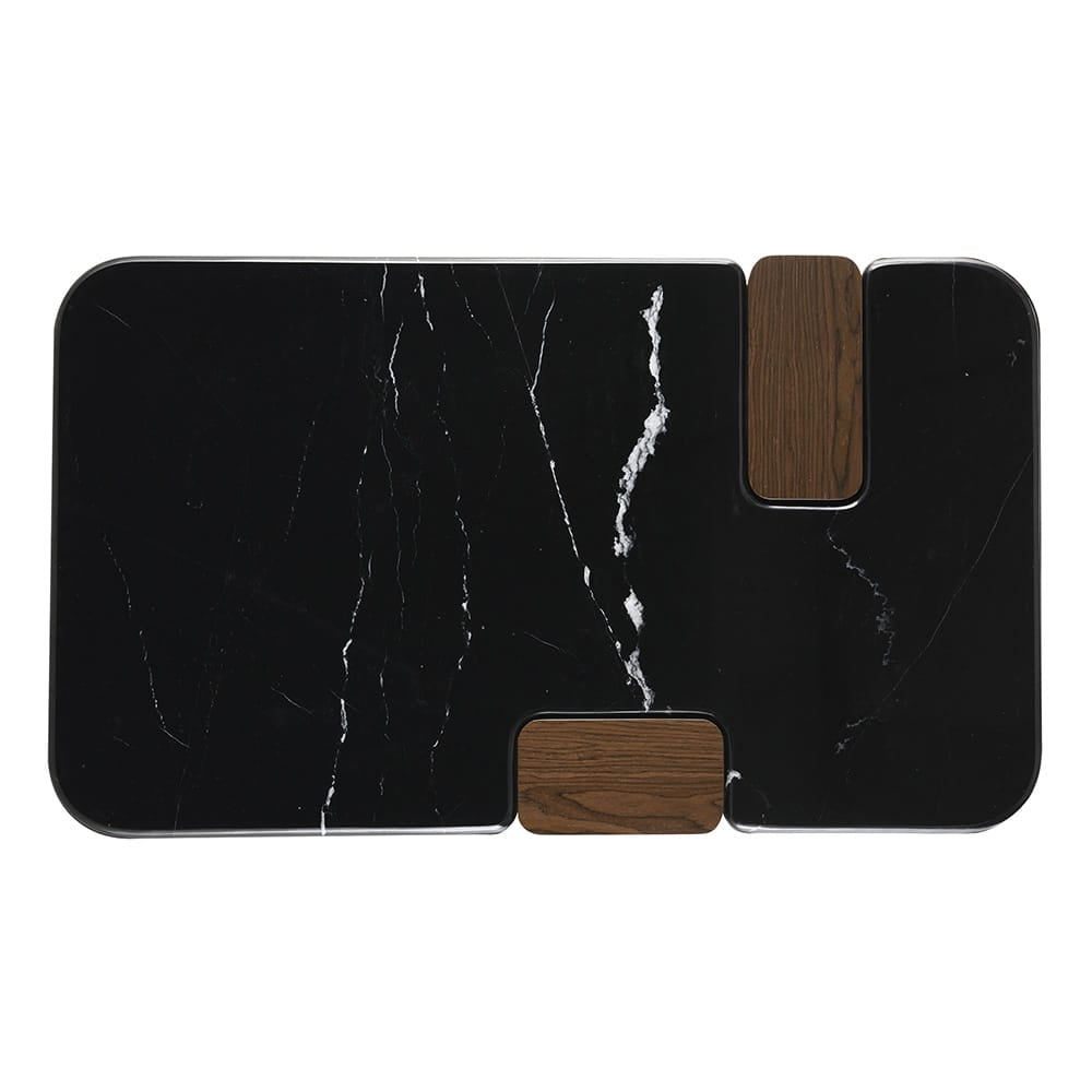 ACME Furniture - Dana - Coffee Table w/Natural Marble  - Natural Marble Top & Dark Walnut - LV04595 view 3