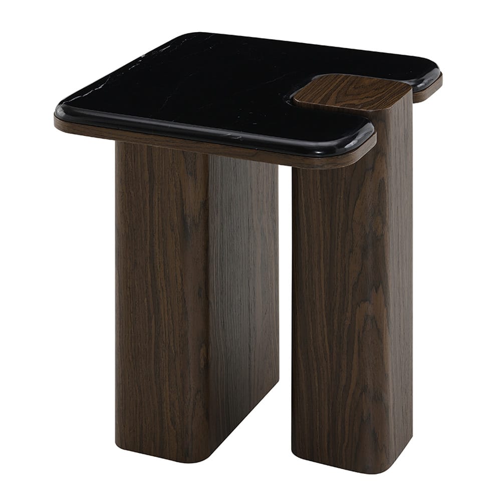 ACME Furniture - Dana - End Table w/Natural Marble - Natural Marble Top & Dark Walnut - LV04596 view 1