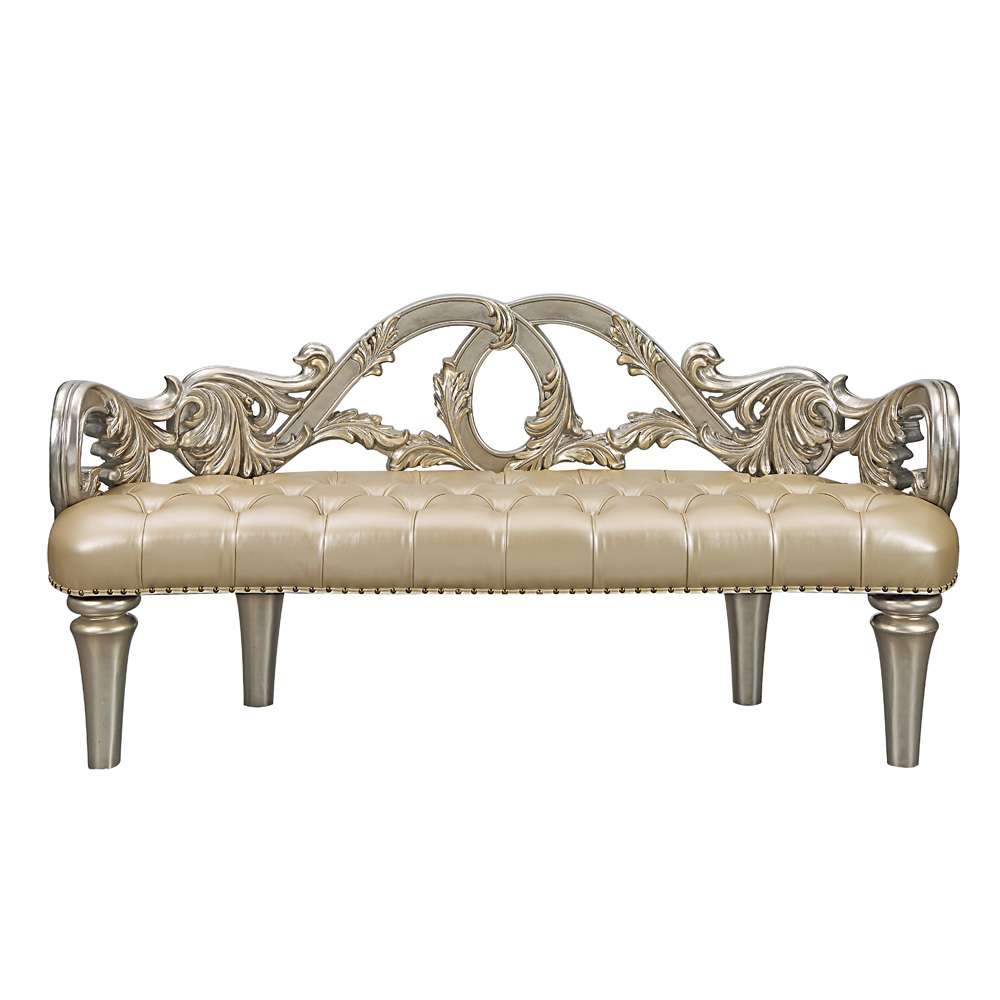 ACME Furniture - Danae Bench - Champagne & Gold - BD01239 veiw 3