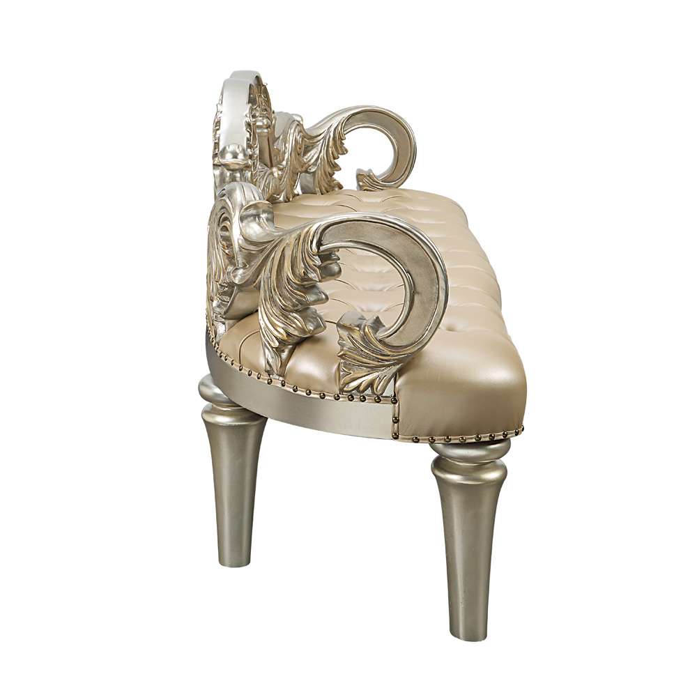 ACME Furniture - Danae Bench - Champagne & Gold - BD01239 veiw 4