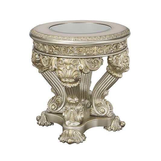 ACME Furniture - Danae End Table - Champagne & Gold - LV01203 veiw 1